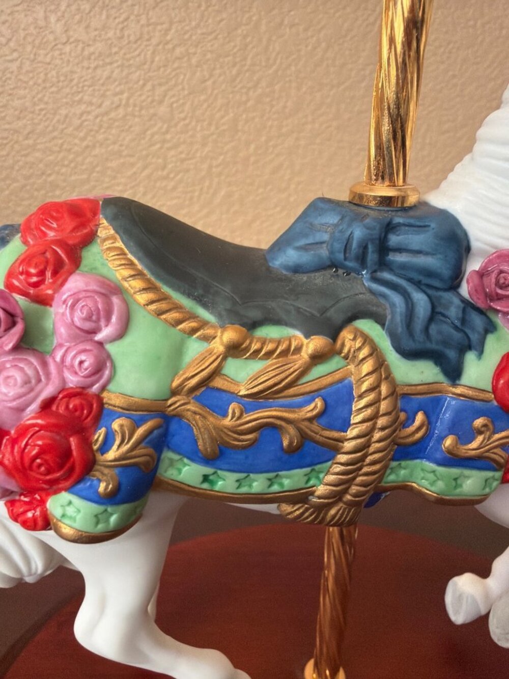 1988 Franklin Mint Carousel Enchantment Lynn Lupetti Porcelain Horse - No Box - Picture 10 of 14